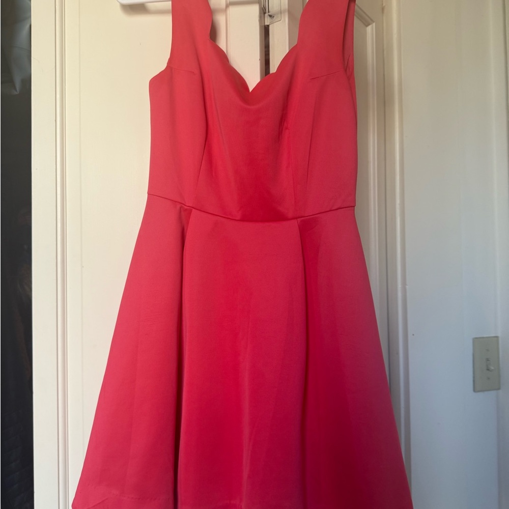 Elegant Pink Sleeveless Dress
